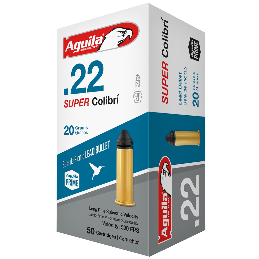 [AGA1B220339] AGUILA 22LR SUP COLIBRI 20GR 50/1000