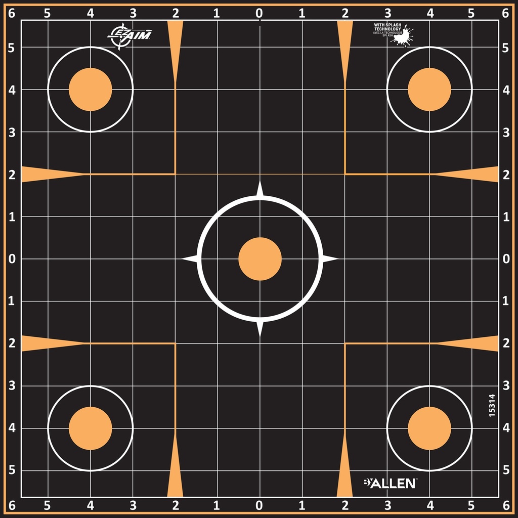 ALLEN EZ AIM 12"X12" SIGHT-IN 5PK