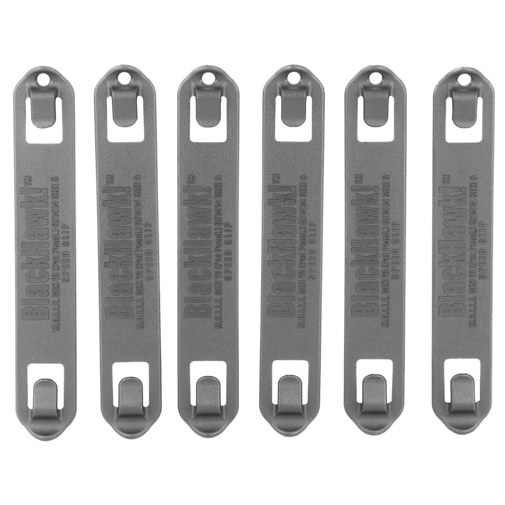 BH SPEEDCLIP 6 PACK/ #5 5" BLK