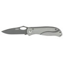 CRKT PAZODA 2.74" PLAIN EDGE SIL/BLK
