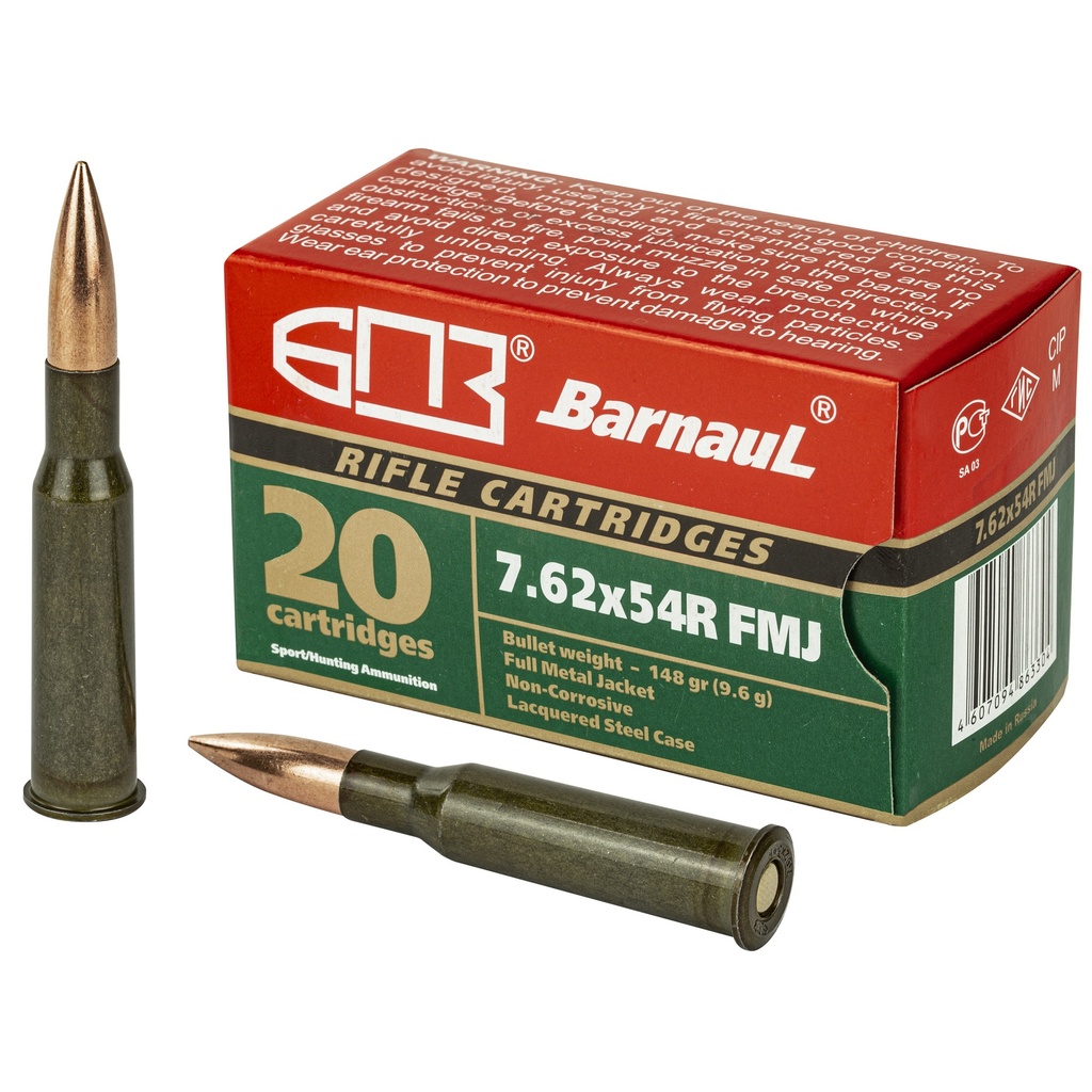 BARNAUL 762X54R 148GR FMJ 20/500
