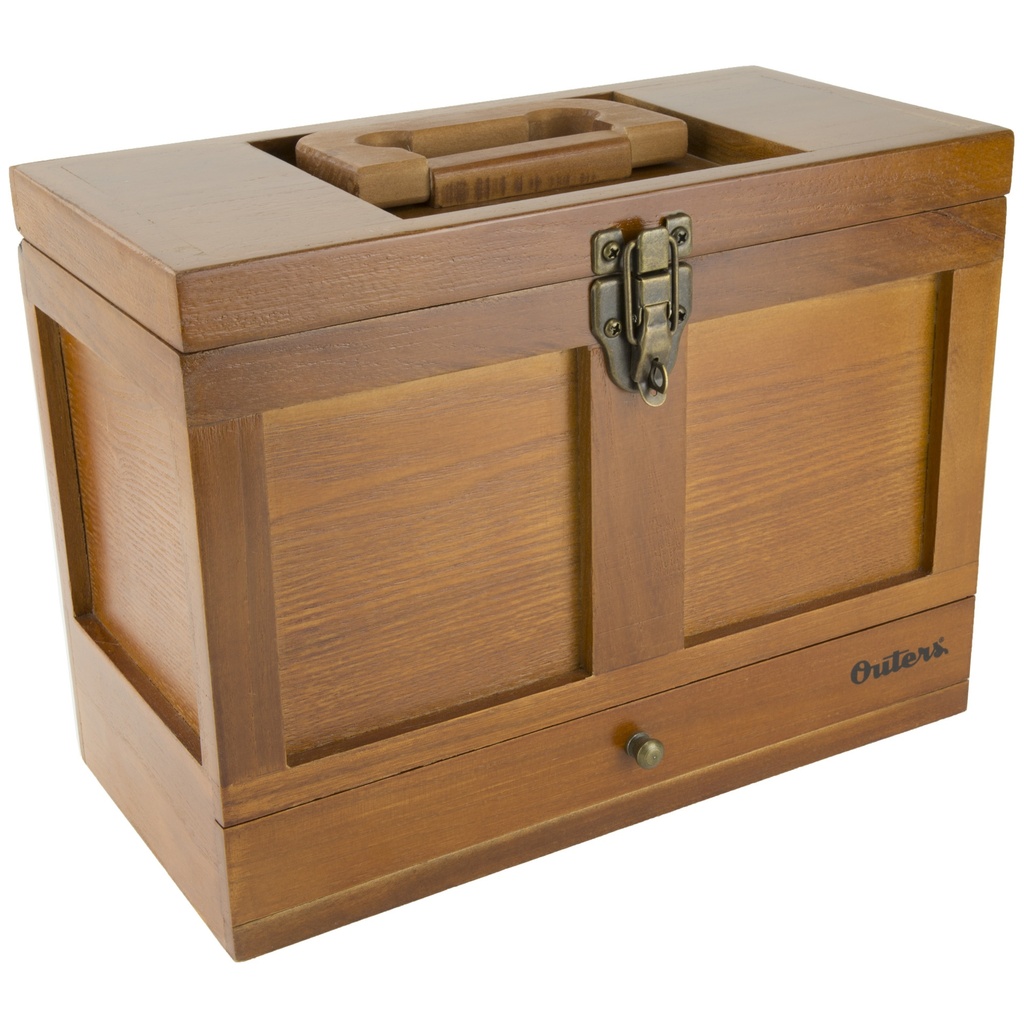 OUTERS 25PC UNIV CLNG TOOL BOX WOOD