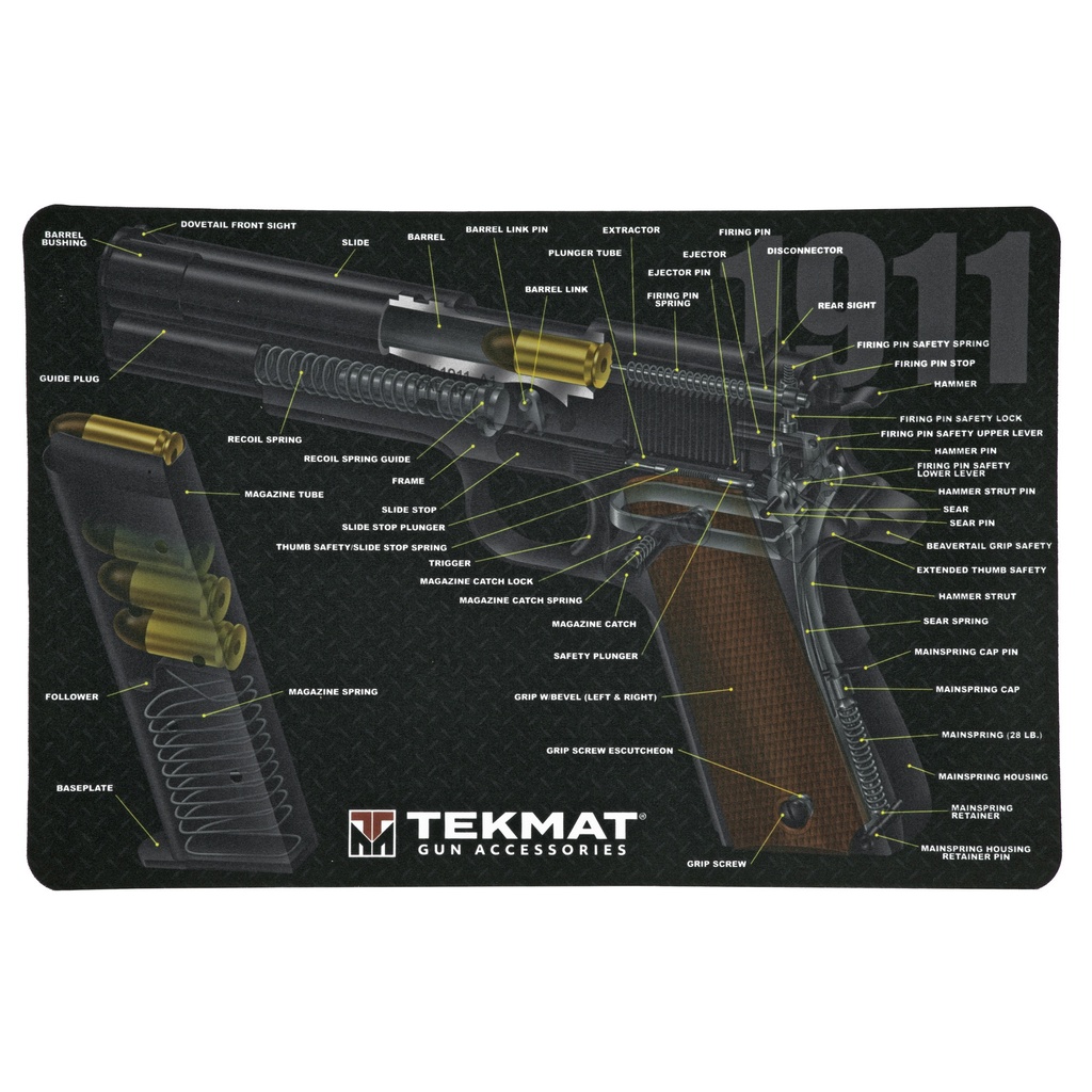 TEKMAT CUTAWAY PSTL MAT 1911 BLK