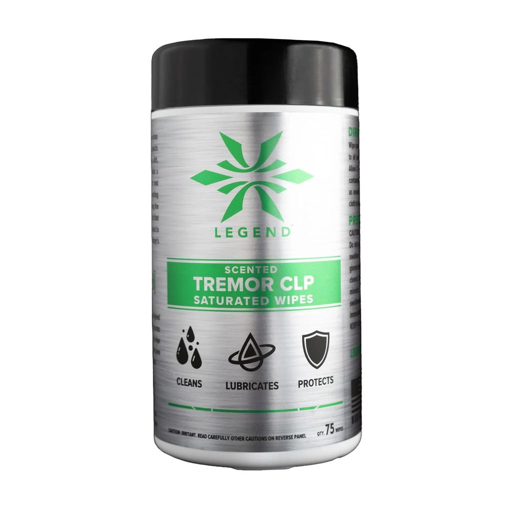 LEGEND TREMOR SCNT CLP SAT WIPE 75CT