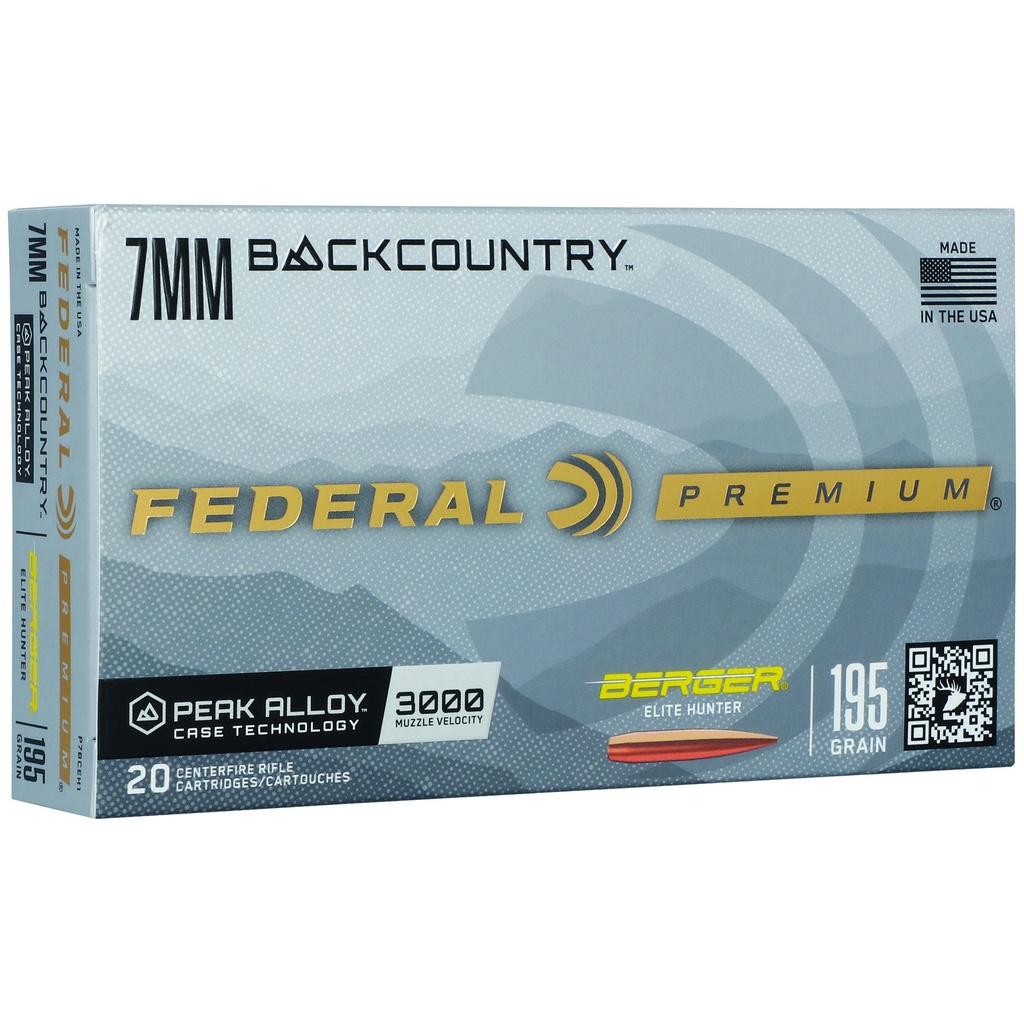 FED GLD MDL BERG 7MM BC 195GR 20/200