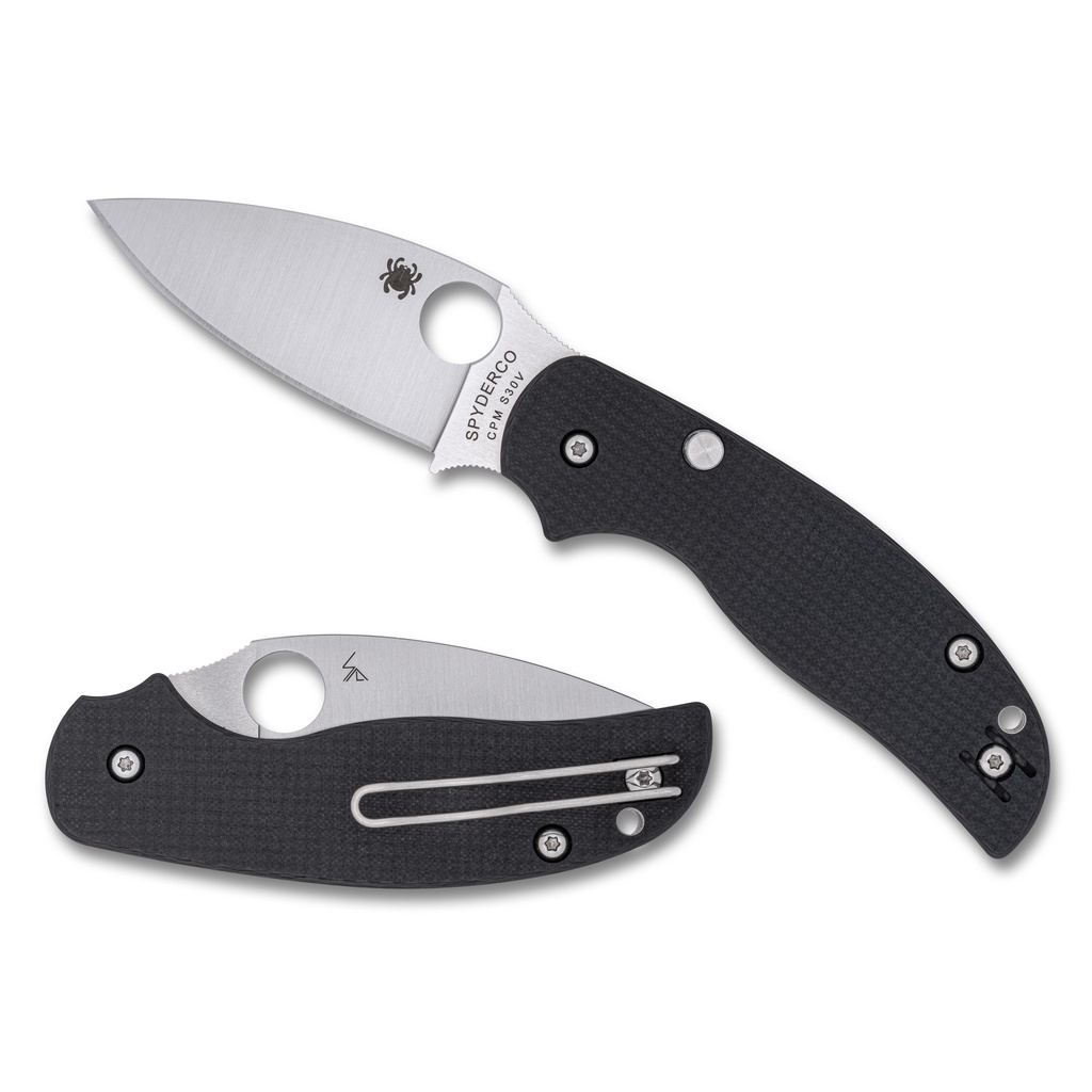 SPYDERCO SAGE 6 BUTTON CMP LCK BLK