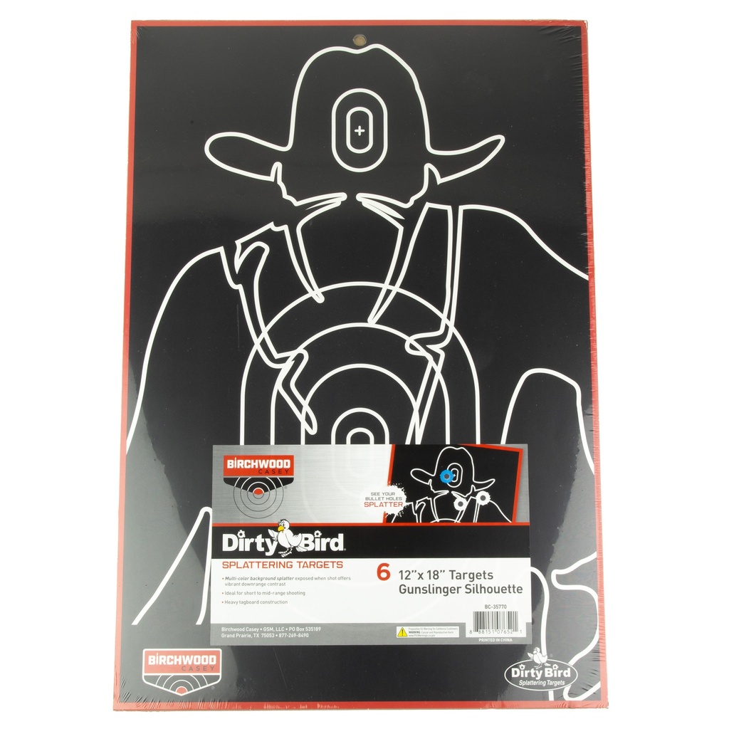 B/C DIRTY BIRD GUNSLNGER SIL 6-12X18