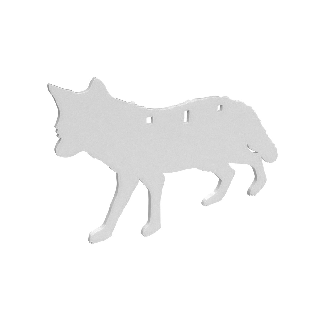 B/C AR500 3/8" SILHOUETTE COYOTE WHT