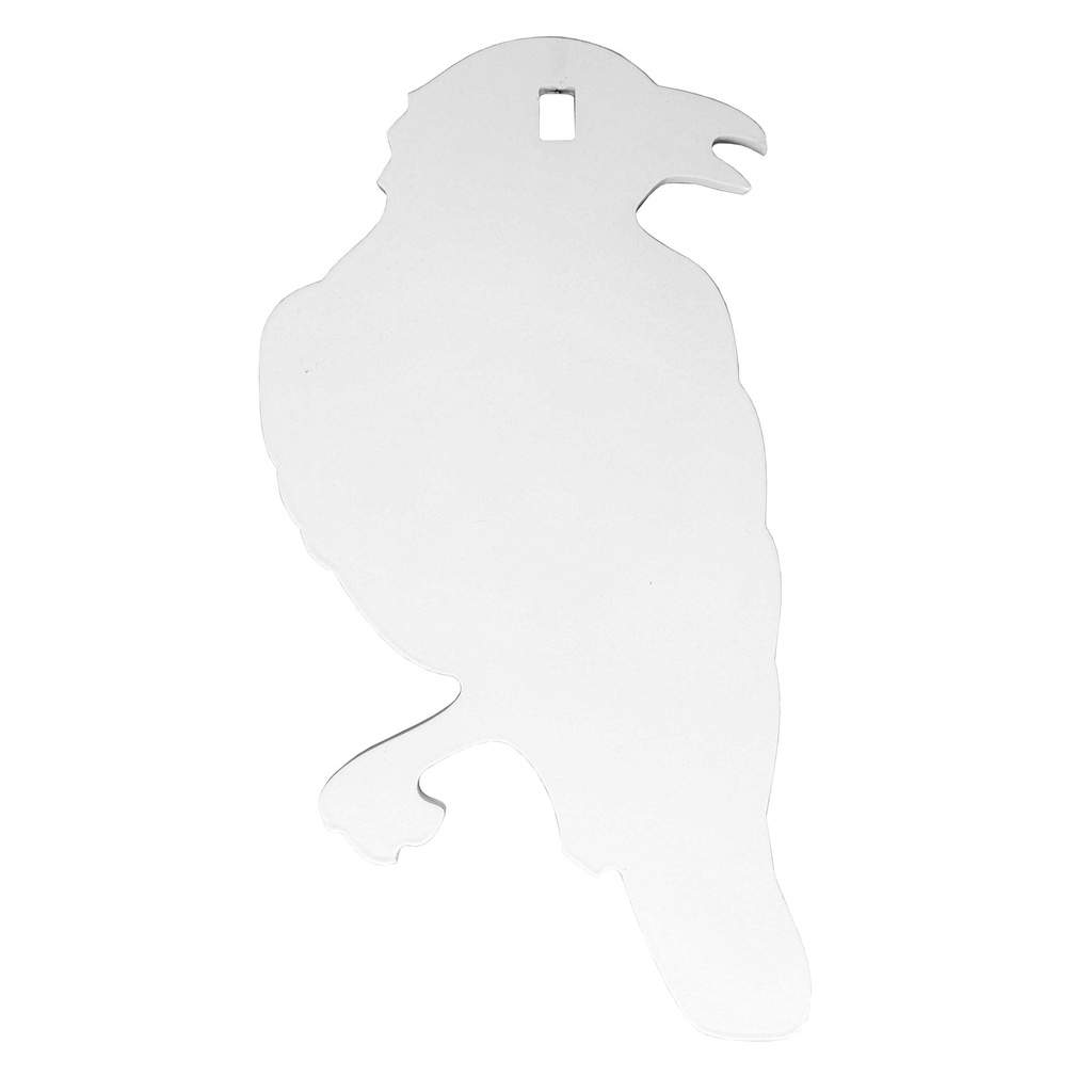 B/C AR500 3/8" SILHOUETTE CROW WHT