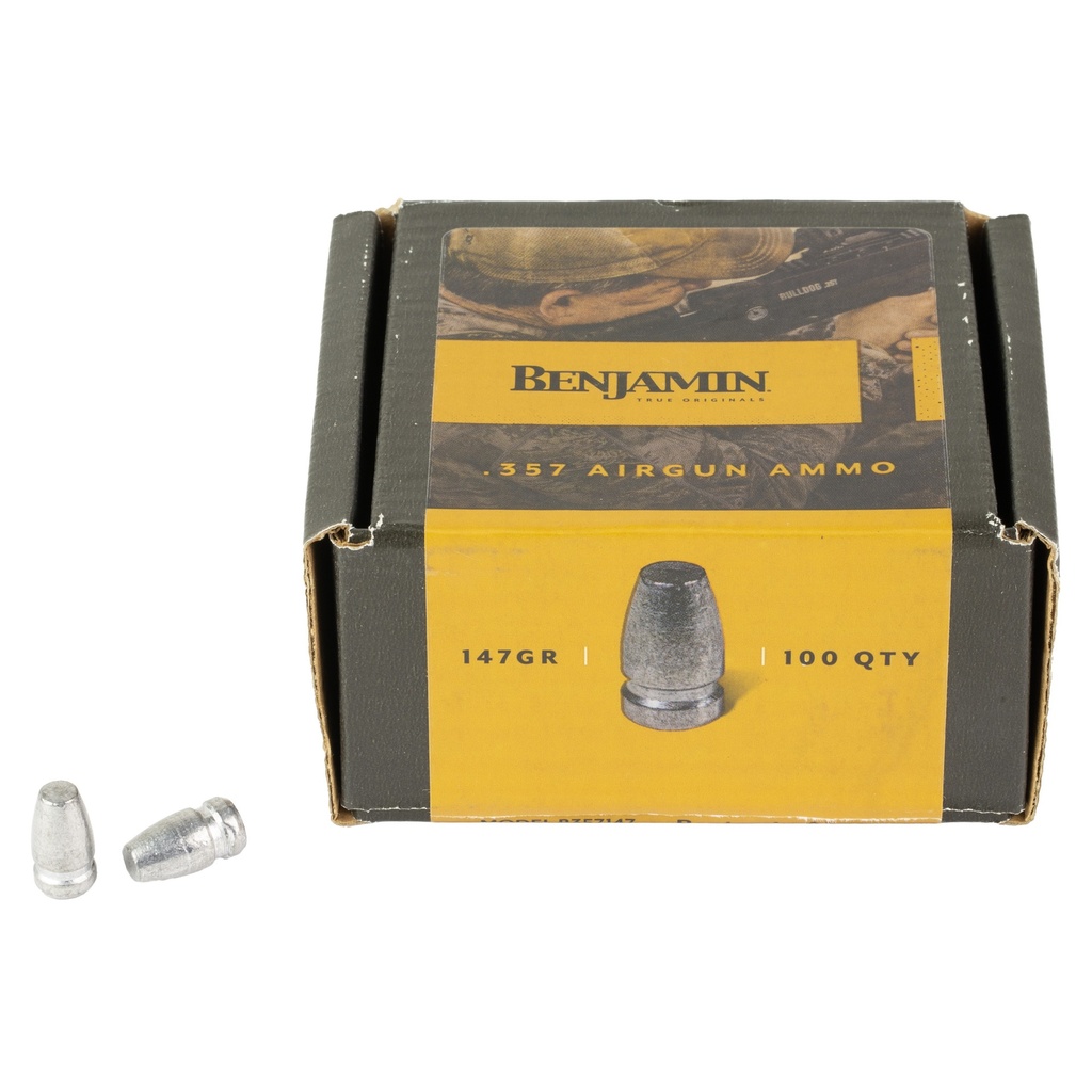 BENJAMIN .357CAL 147GR FLAT PNT PLLT