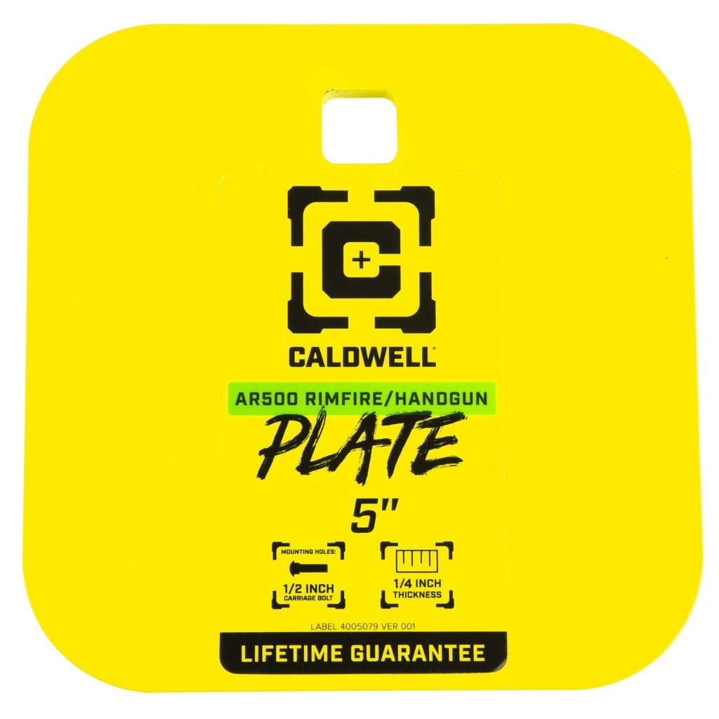 CALDWELL AR500 1/4" RF/HG 5" GONG