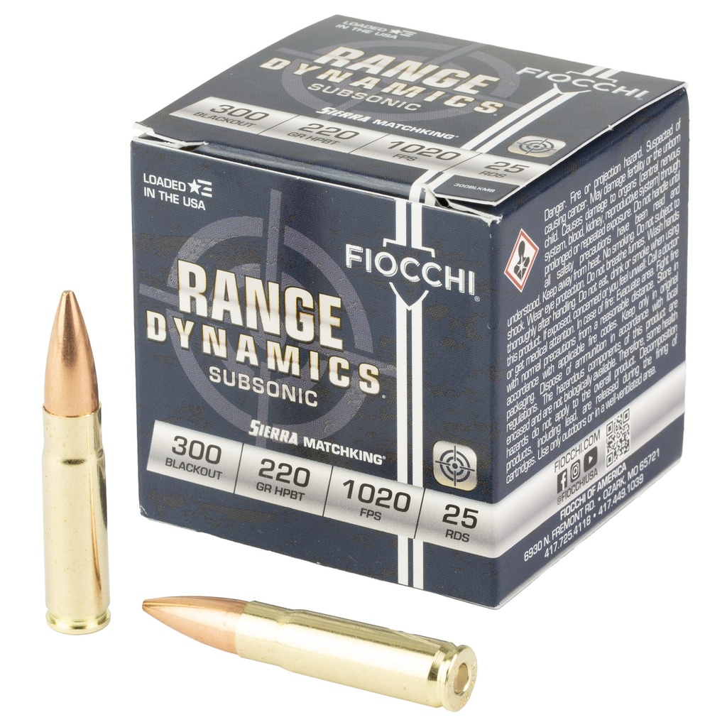 FIOCCHI RNG DYNA 300BLK 220GR 25/500