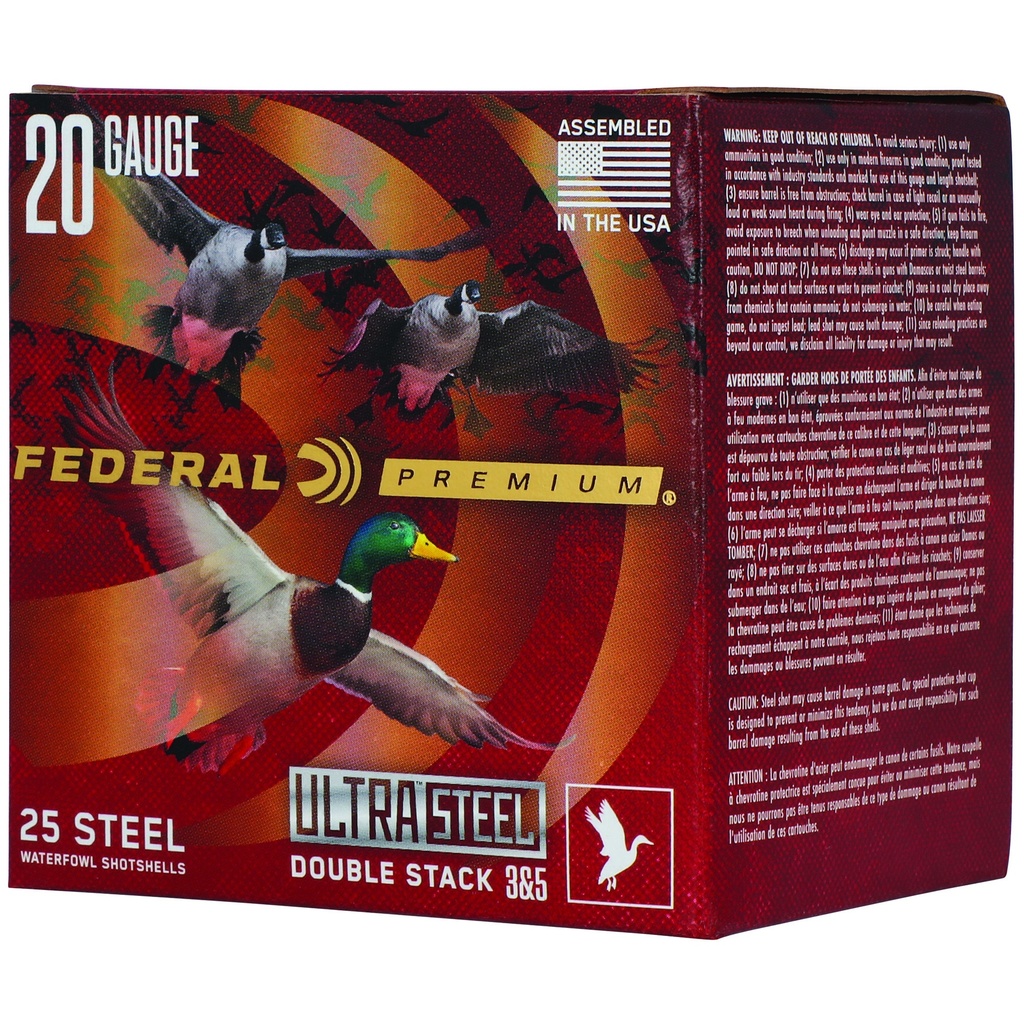 FED ULT STL 20GA 3" 1OZ #3/#5 25/250