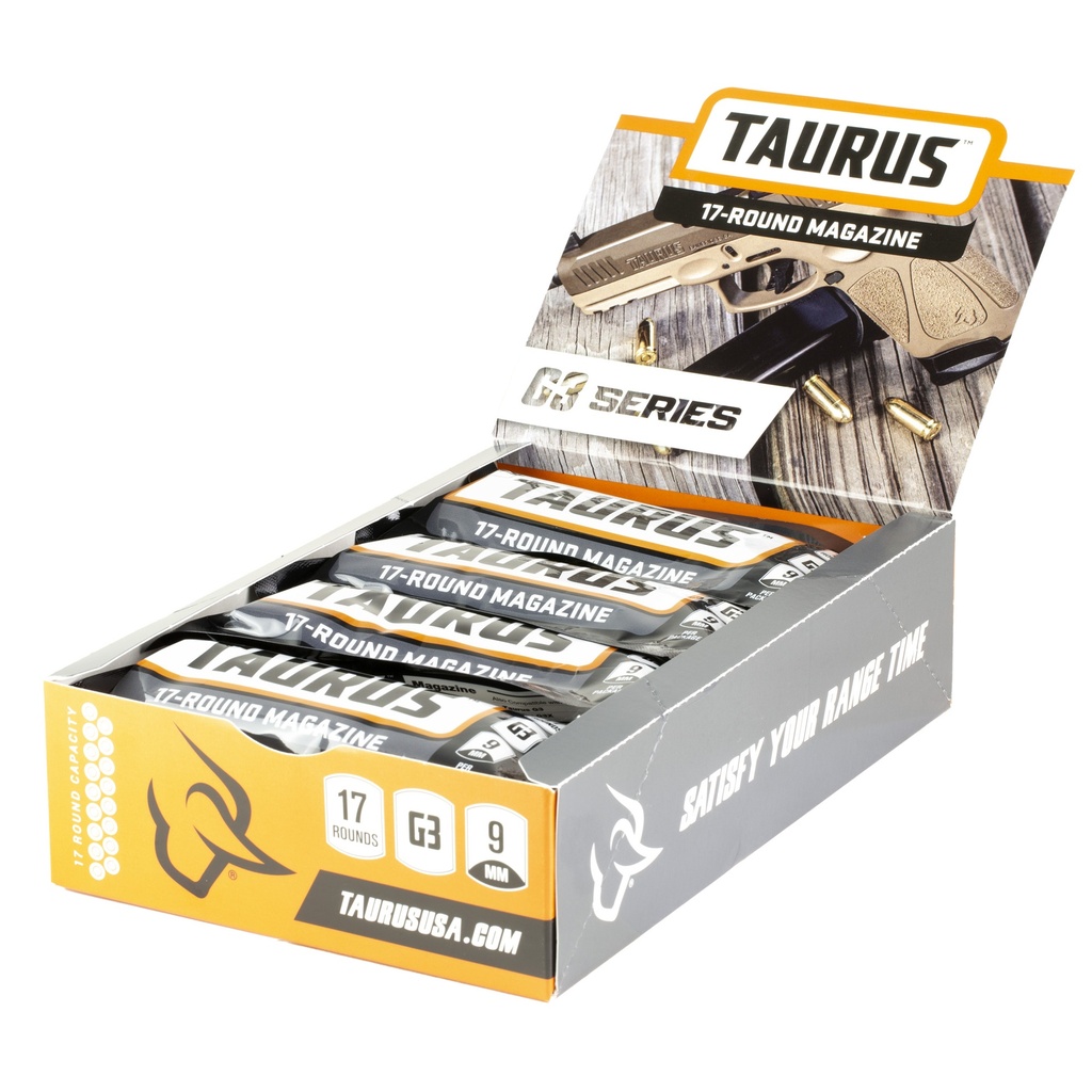 MAG TAURUS G3 9MM 17RD BLK 12PK