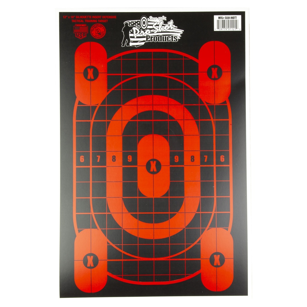 PRO-SHOT TARGET 12"X18" TAC TRNG