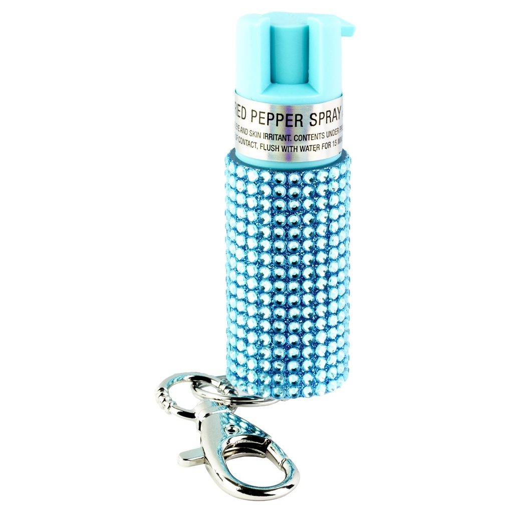 SABRE JEWELED SPRAY W/KEY RING TEAL