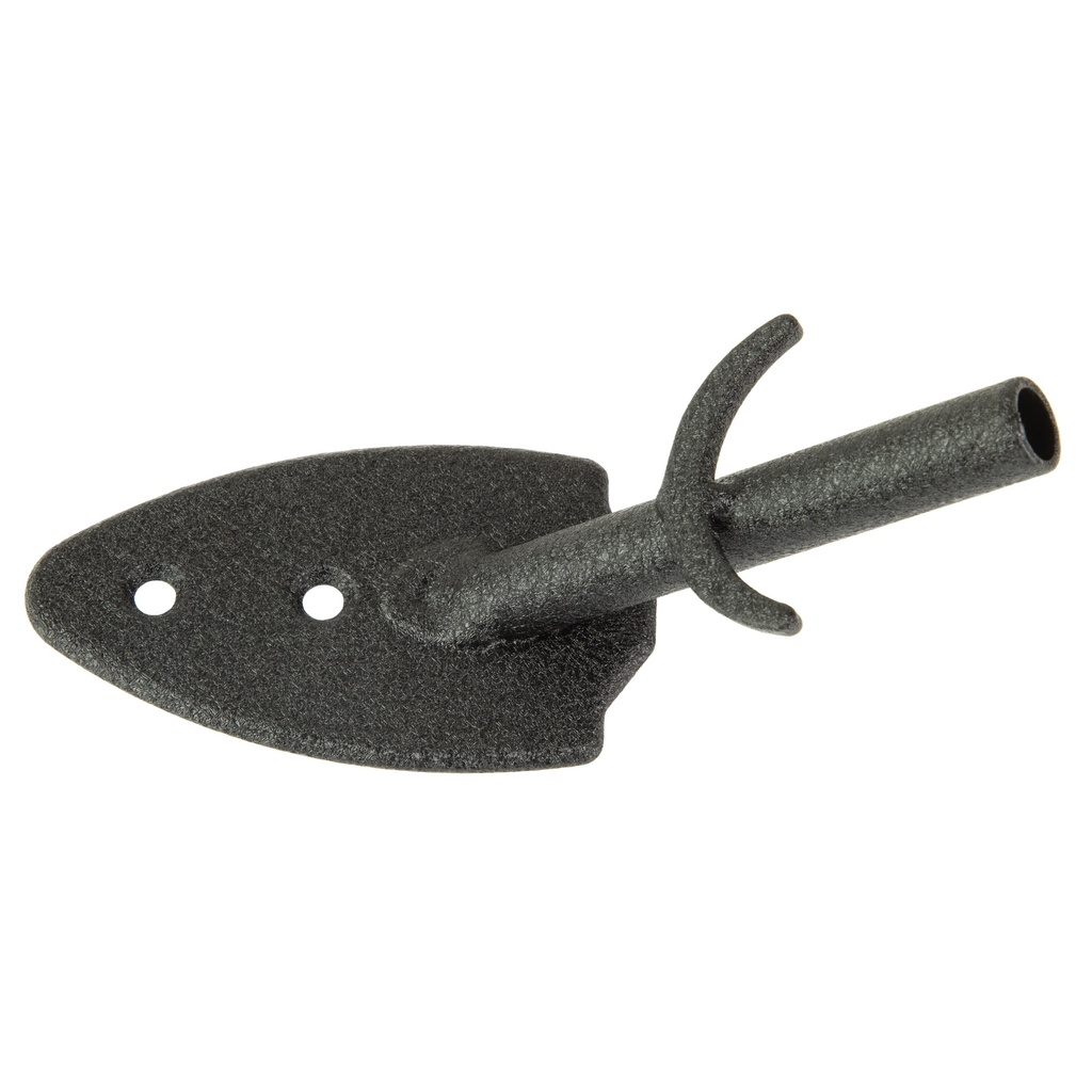 SKULL HOOKER FLUSH WALL MOUNT BLK