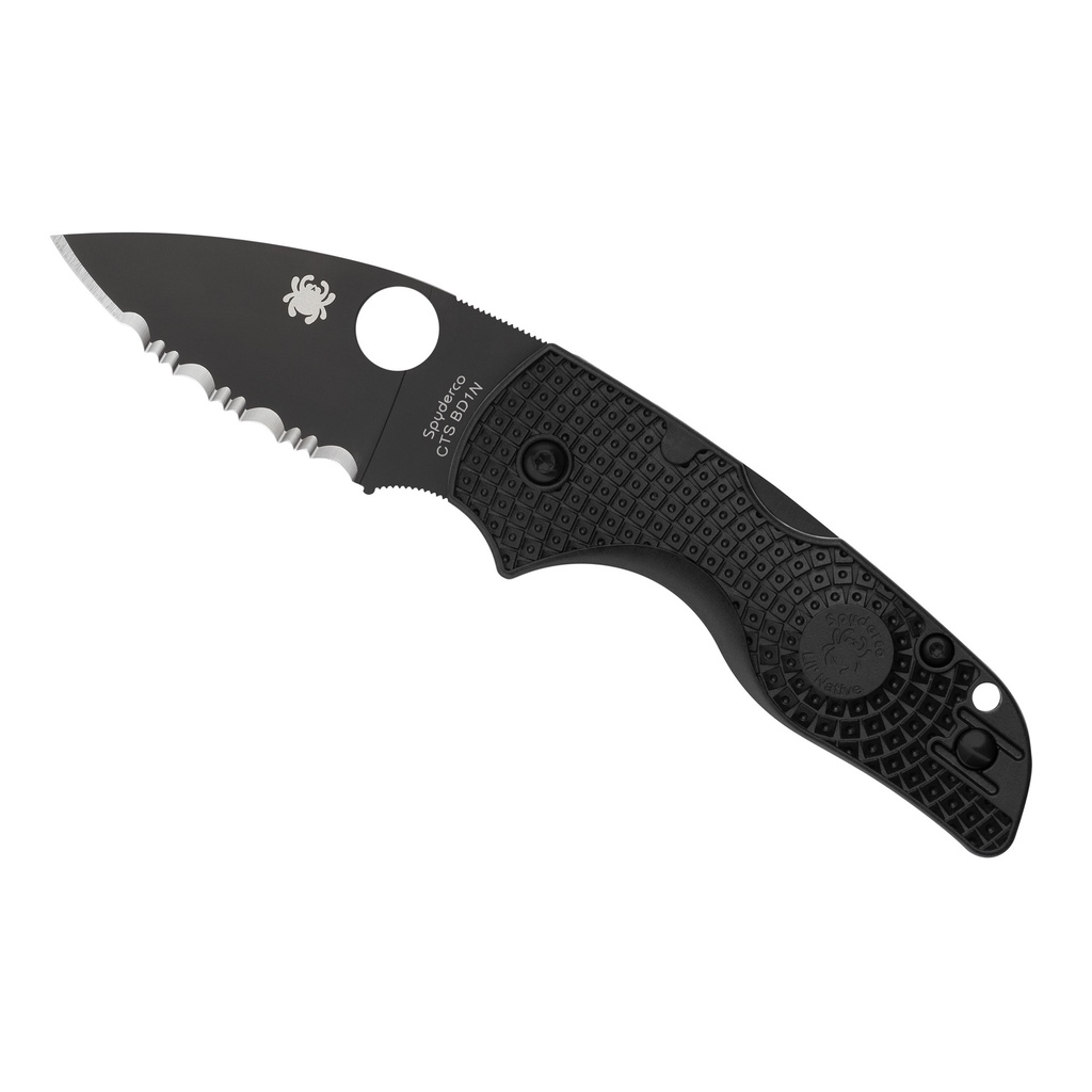 SPYDERCO LIL NATIVE LW BLK/BLK SRTD