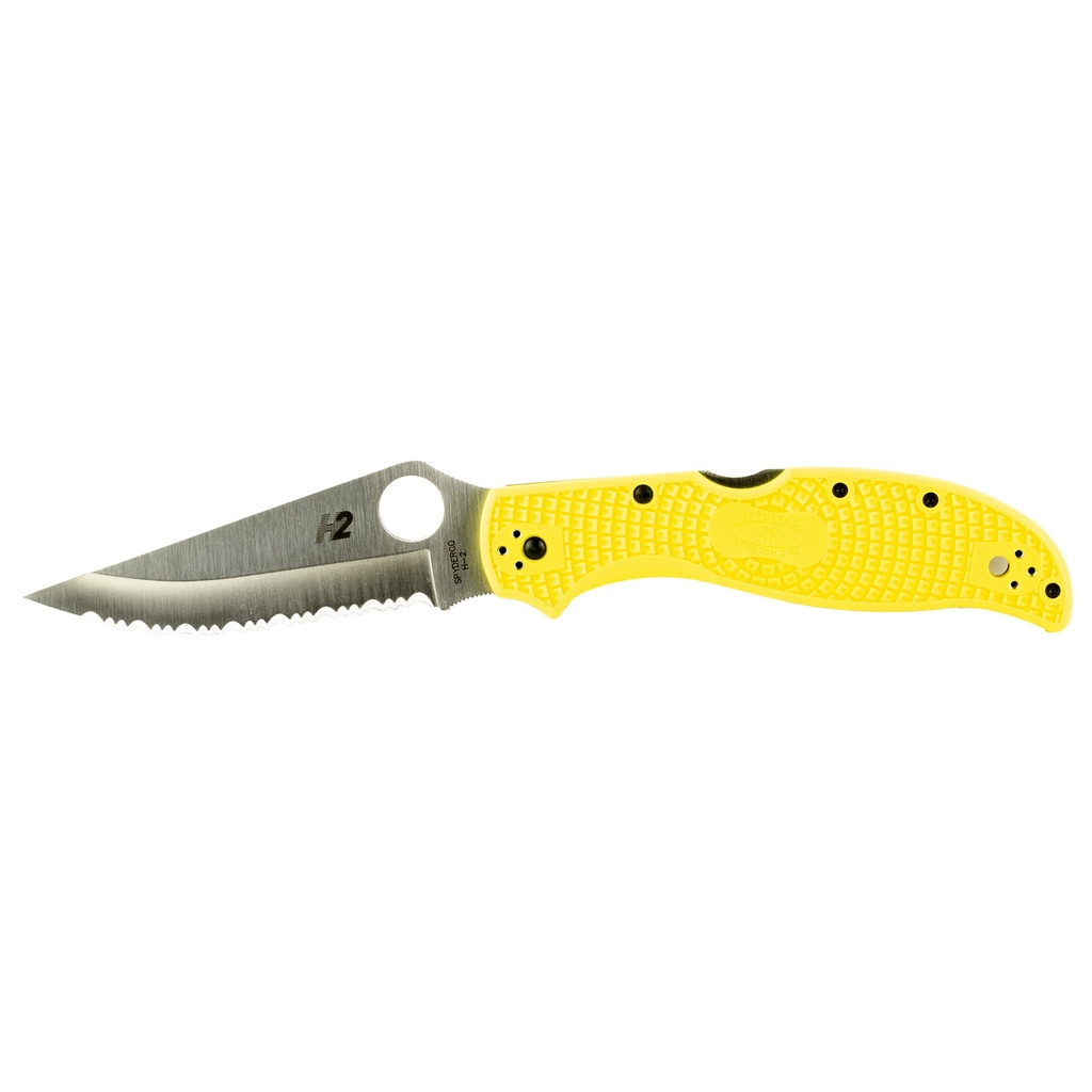 SPYDERCO STRTCH 2 XL LW SLT YLW SRTD