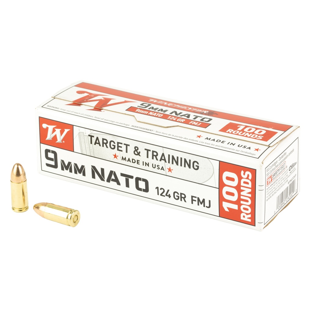 WIN USA 9MM NATO 124GR FMJ 100/1000