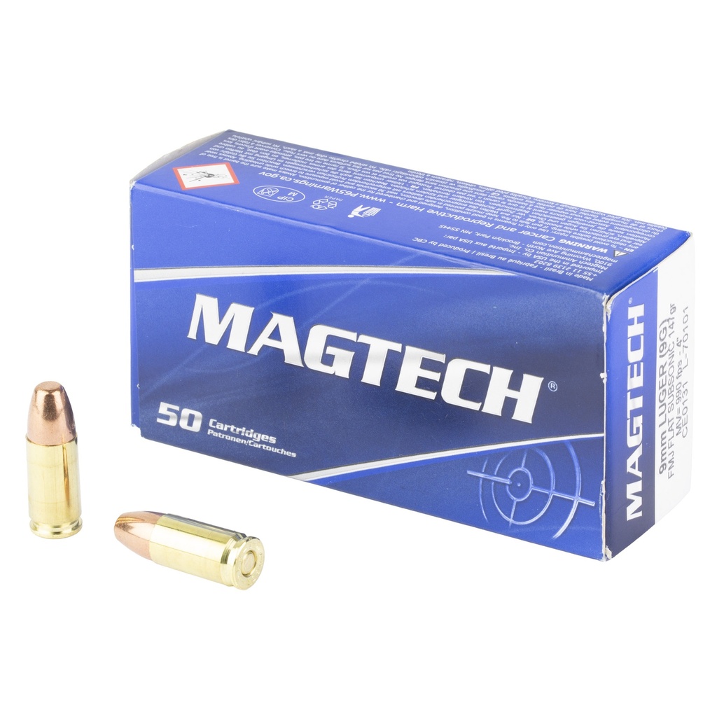 MAGTECH 9MM 147GR FMJ SUB 50/1000