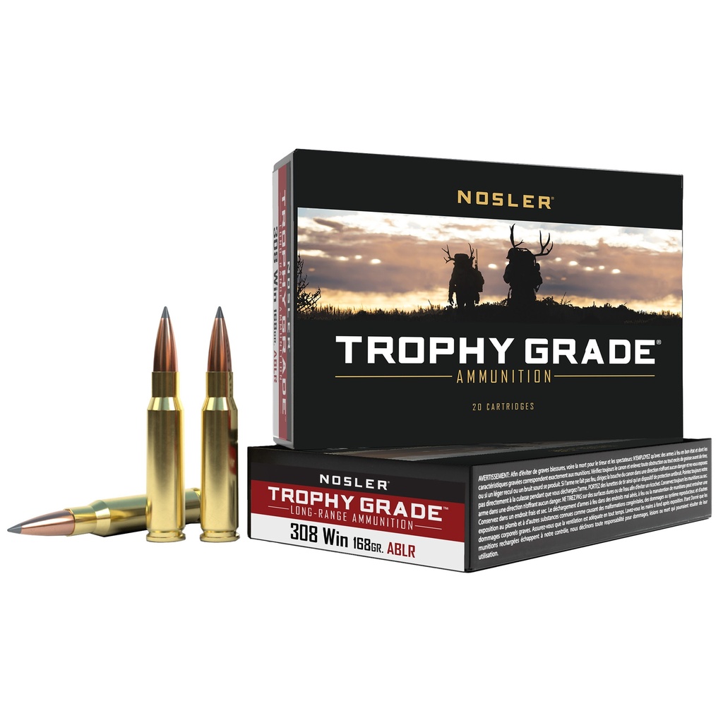 NOSLER TGA 308 WIN 168GR ABLR 20/200