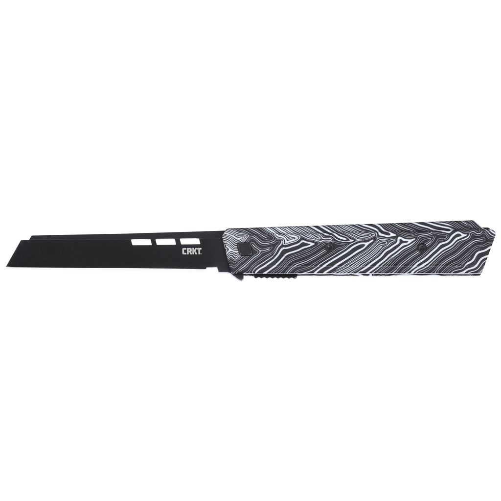 CRKT ZEPHYR 3.22" PLAIN EDGE WHT/BLK