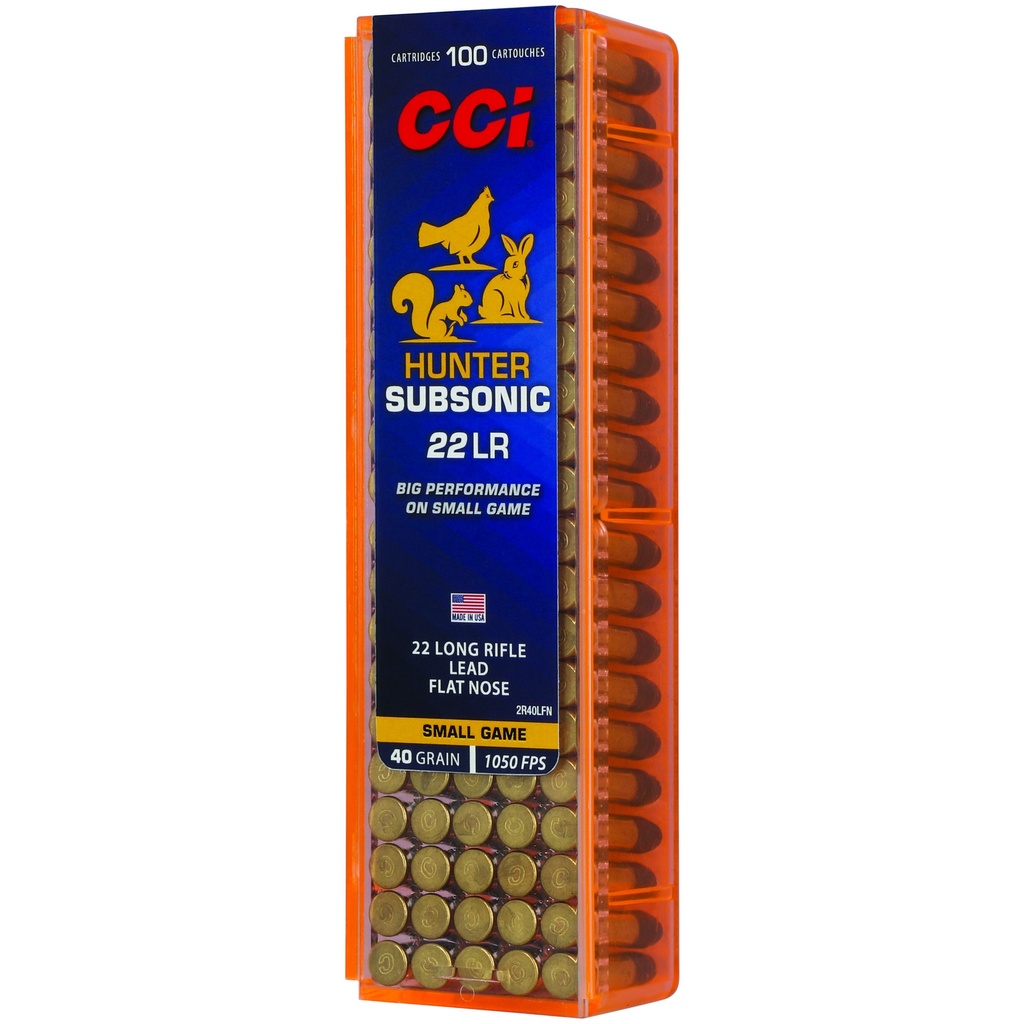 CCI 22LR 40GR SUBSONIC SGB 100/5000