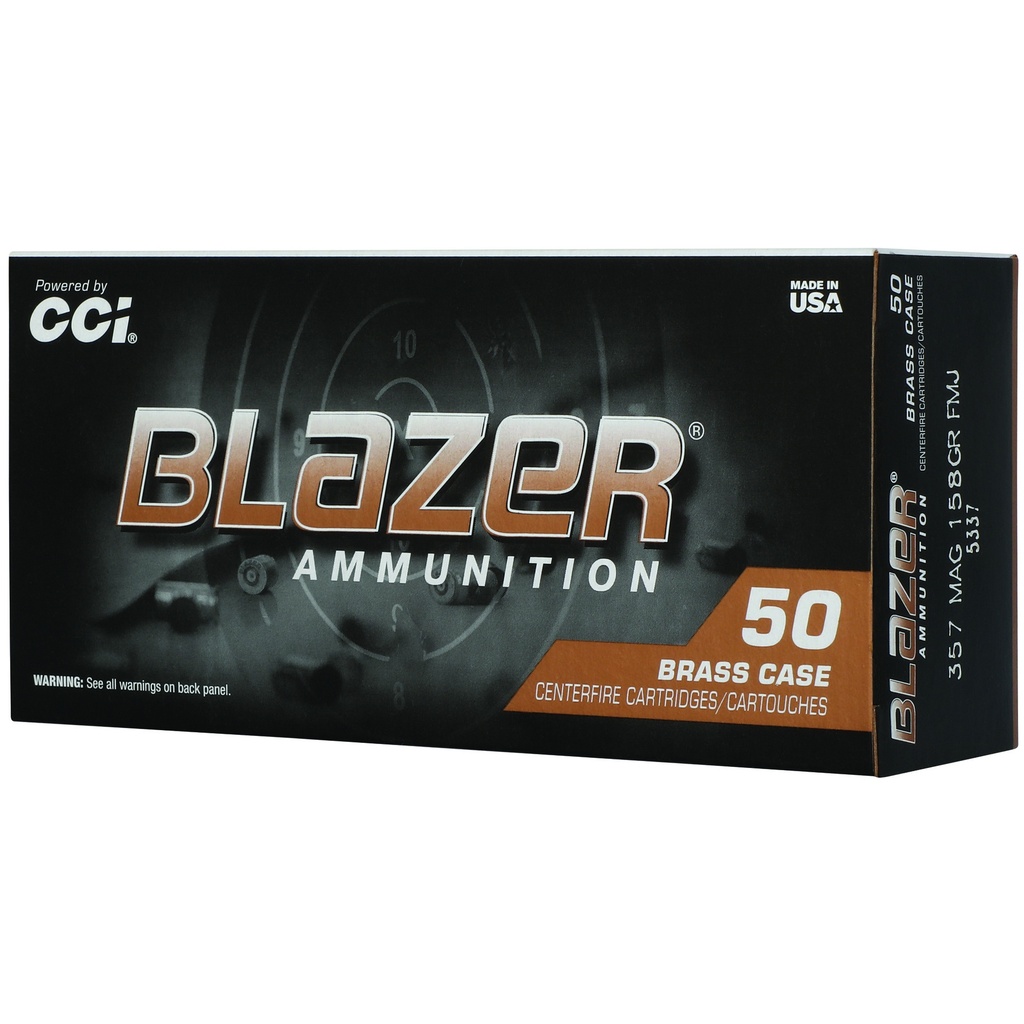 CCI BLAZER BRASS 357MAG 158GR FMJ 50