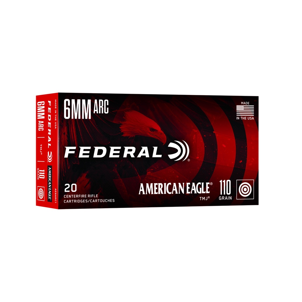 FED AM EAGLE 6MMARC 110GR TMJ 20/200