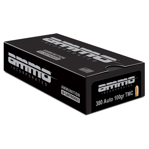 [AMI380100TMC] AMMO INC 380 AUTO 100GR TMC 50/1000