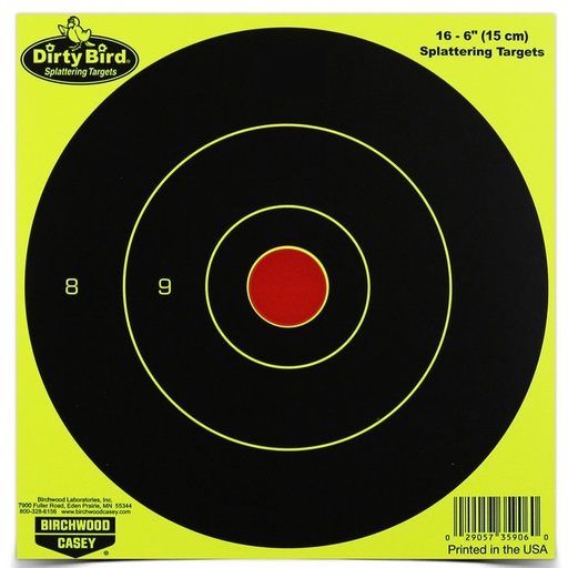 [BC35906] B/C DIRTY BIRD YELLOW RND TGT 16-6"