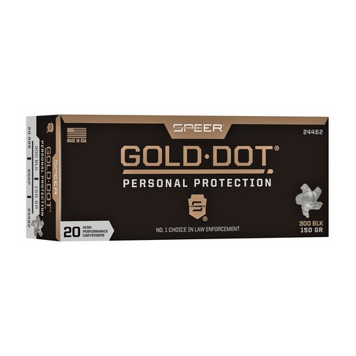 [CCI24462] SPR GOLD DOT 300BLK 150GR HP 20/200