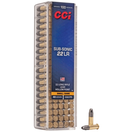 [CCI56] CCI 22 SUBSONIC 40GR HP 100/5000