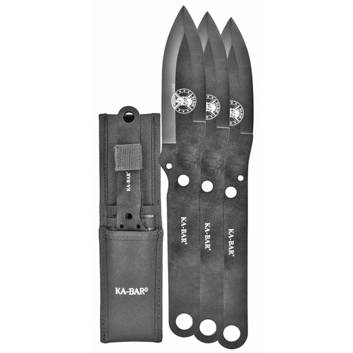 [KBAR1121] KBAR THROWING KNIFE SET 3 PK W/POUCH