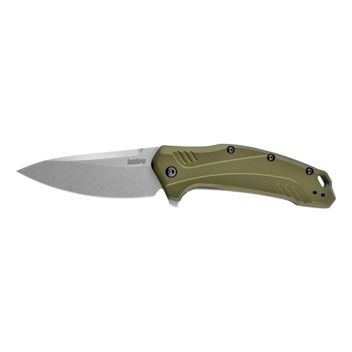 [KER1776OLSW] KERSHAW LINK OLIVE ALUMINUM 3.25"