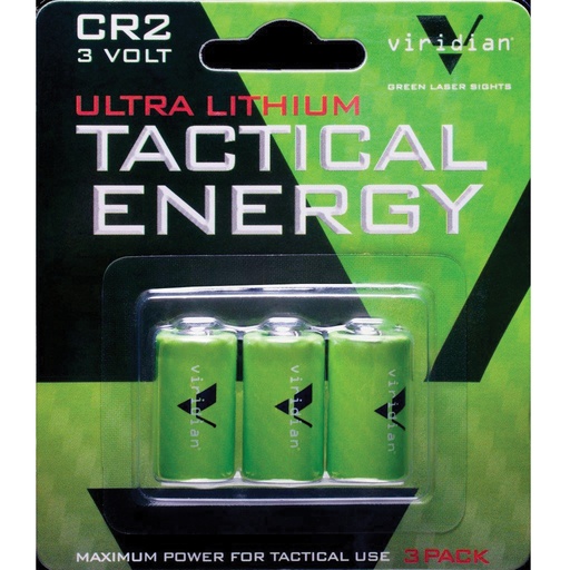 [LAS350-0004] VIRIDIAN CR2 LITH BATTERY 3-PK
