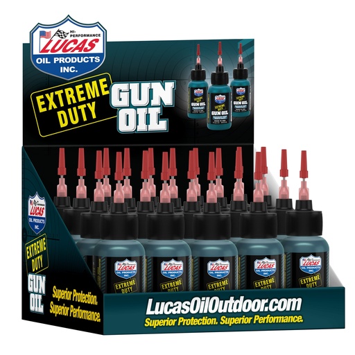 [LO10875CS] LUCAS EXT DUTY GUN OIL 1OZ 20PK
