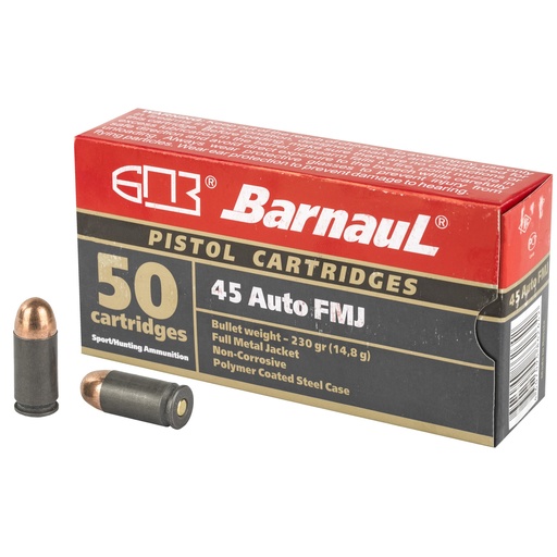 [MKSBRN45AUTOFMJ230] BARNAUL 45AUTO 230GR FMJ 50/500