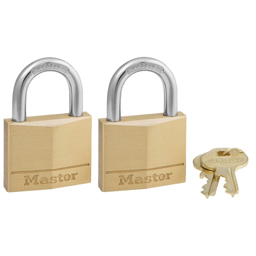 [ML140T] MASTERLOCK PADLOCK 2PK KEYED ALIKE