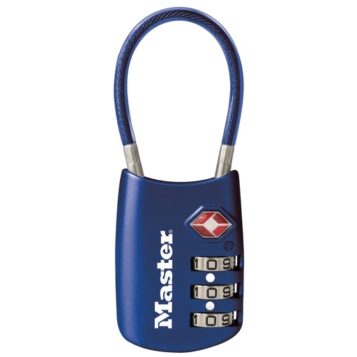 [ML4688DBLU] MASTERLOCK TSA PADLOCK COMBO BLUE