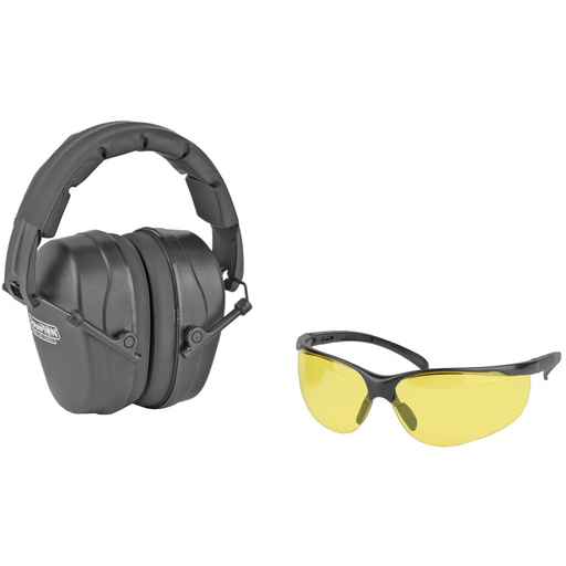 [OUT40626] CHAMPION SHOOTING EYE/EAR COMBO BLK