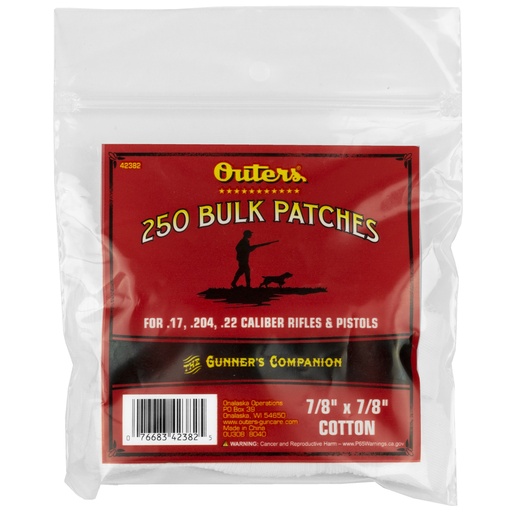 [OUT42382] OUTERS PATCHES 17-22 CAL 250CT