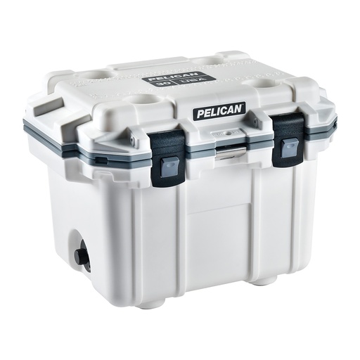 [PP30Q-1-WHTGRY] PELICAN IM 30QT ELITE COOLER WHT/GRY