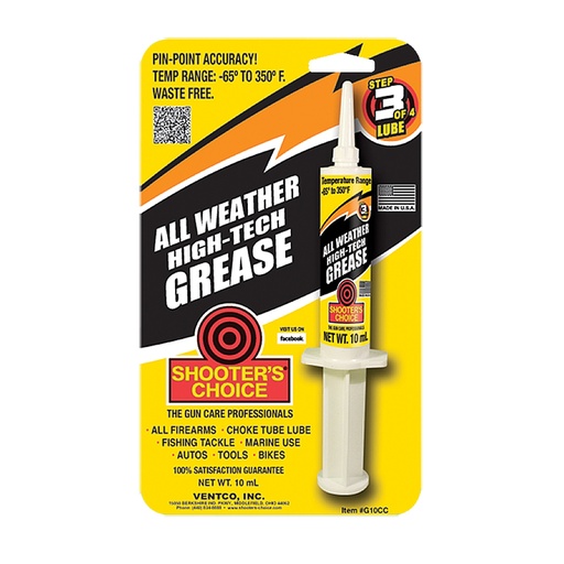 [SHCG10CCEA] SHOOTERS CHOICE GREASE SYRINGE 10CC
