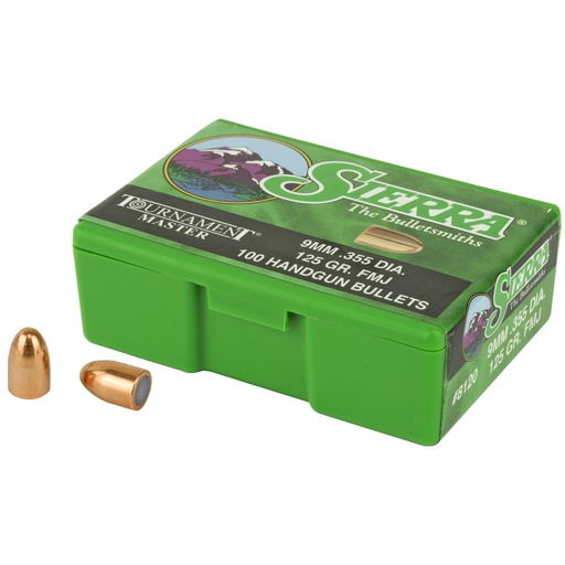 [SIER8120] SIERRA TOURNAMENT MSTR 9MM 125GR FMJ