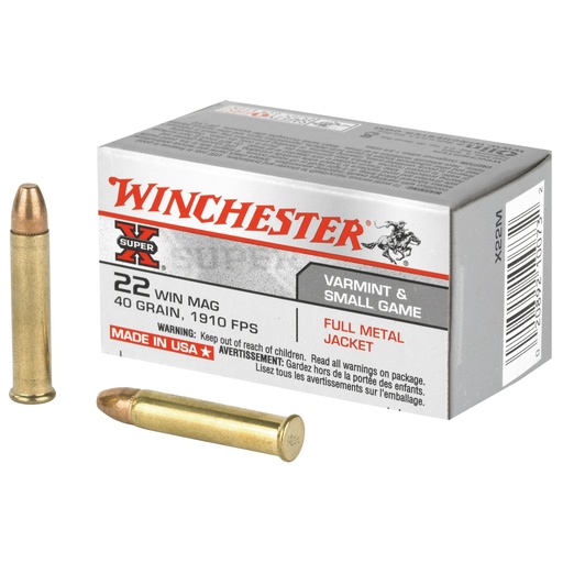 [WNX22M] WIN SPRX 22WMR 40GR FMJ 50/2000