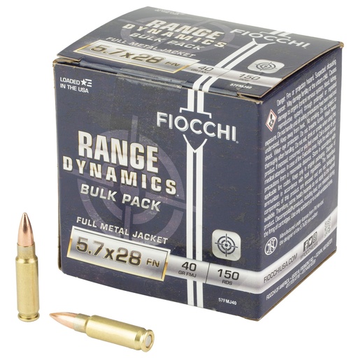[F57FMJ40] FIOCCHI RD 5.7X28MM 40GR FMJ 150/450