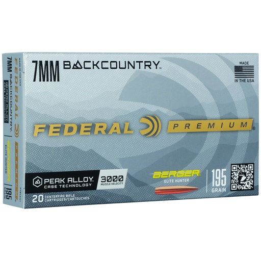 [FEP7BCEH1] FED GLD MDL BERG 7MM BC 195GR 20/200