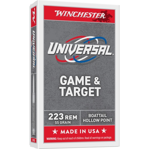 [WNU223HP55] WIN LC 223 REM 55GR FMJ 20/1000